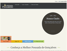 Tablet Screenshot of pousadapassaredo.com.br